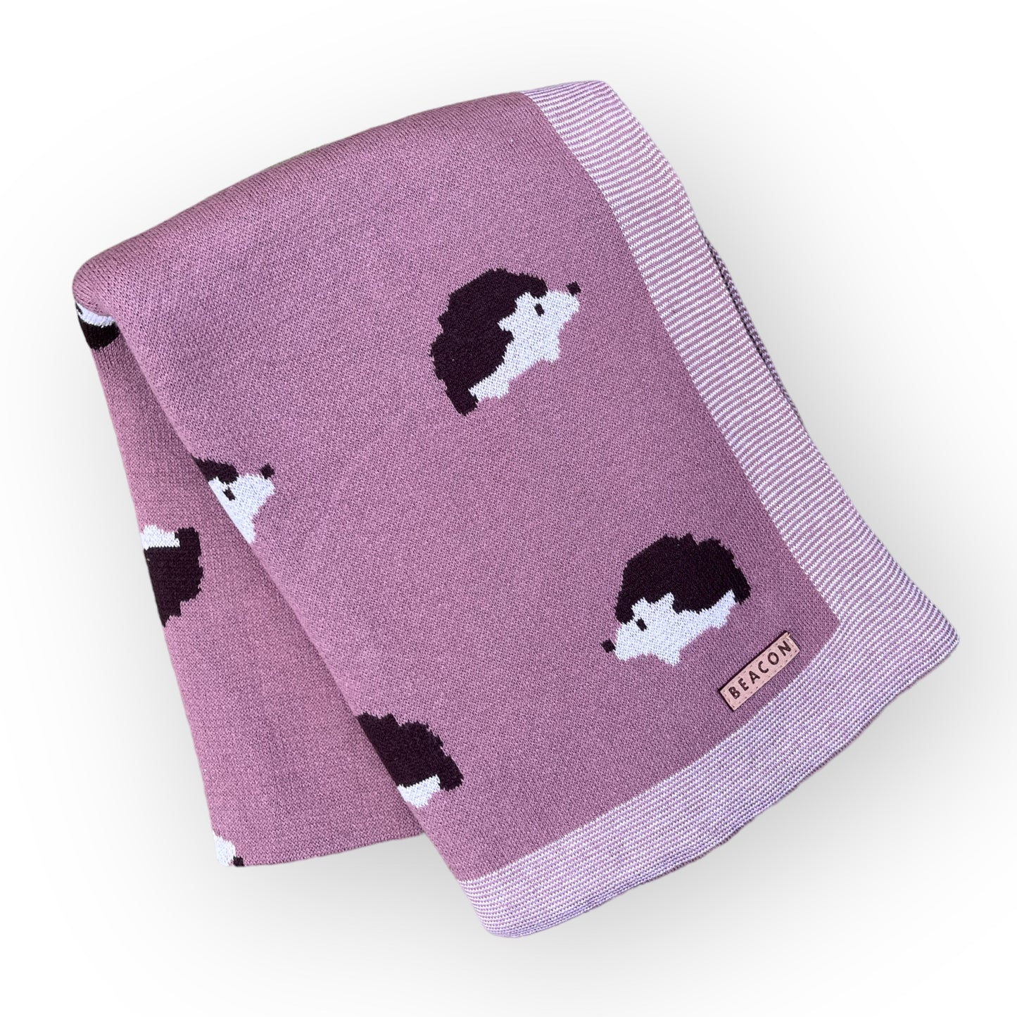 Hedgehog 100% Cotton Blanket-Blankets-Beacon London-Chestnut-Beacon London