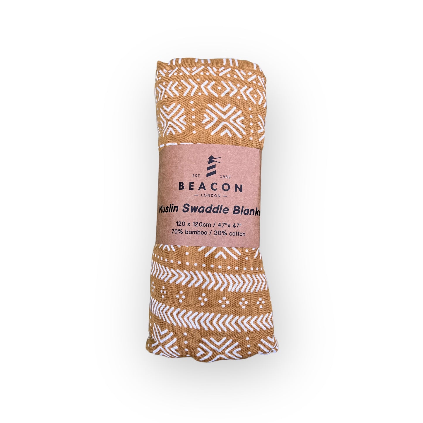 Muslin Bamboo Swaddle Blankets-Blankets-Beacon London-Geometric-Beacon London