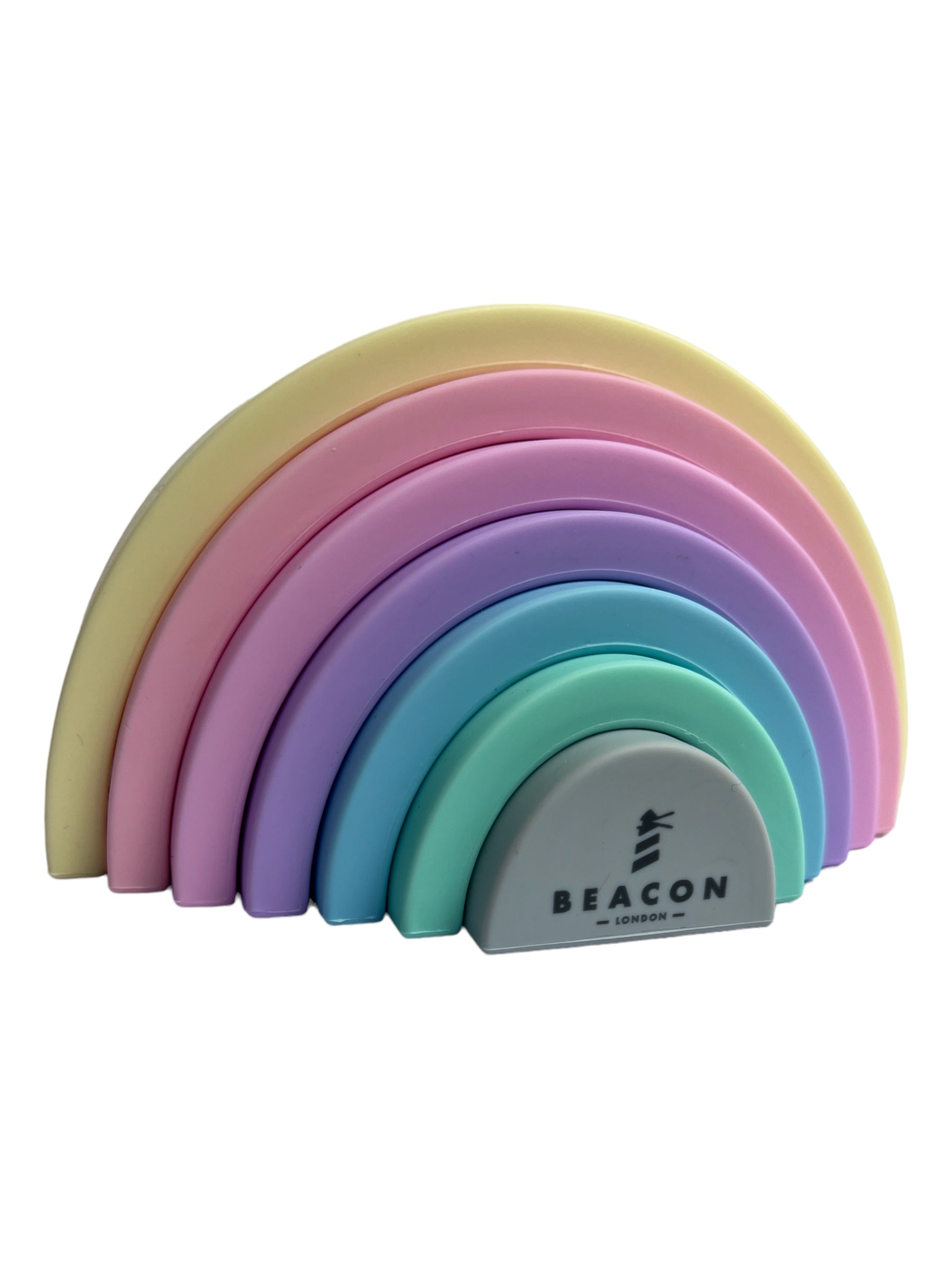 Silicone Stacking Rainbow - Pastels-Silicone Toys-Beacon London-Pastels-Beacon London