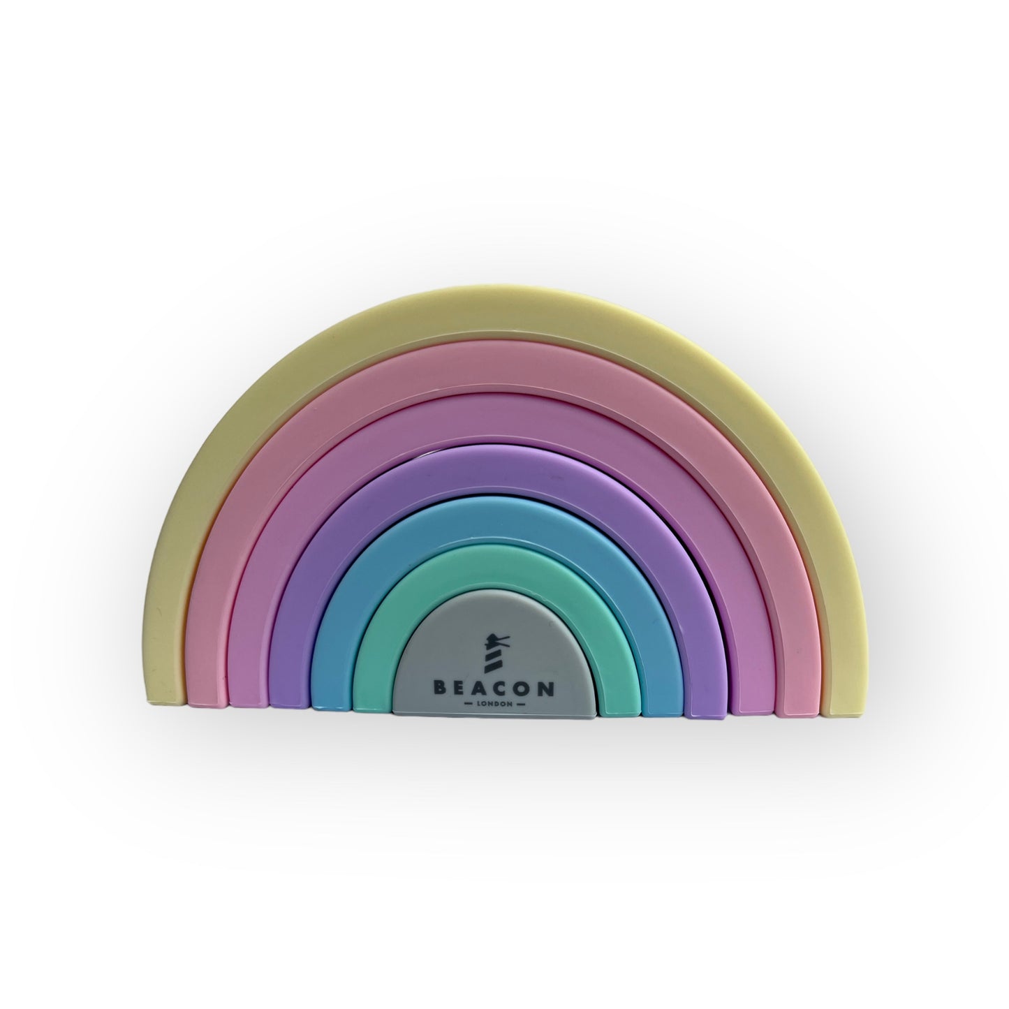 Silicone Stacking Rainbow - Pastels-Silicone Toys-Beacon London-Pastels-Beacon London