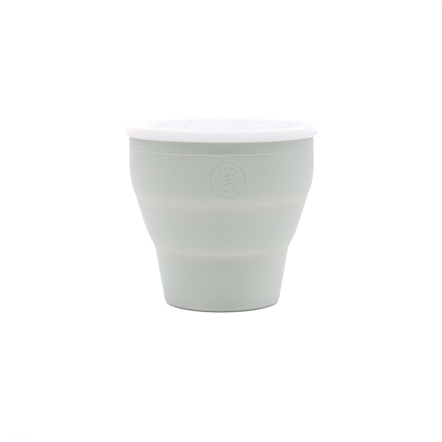 Collapsible Silicone Snack Cup-Dinner Set-Beacon London-Sage-Beacon London
